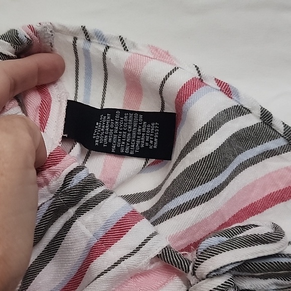 Sanctuary Striped Short Sleeved Button Up Size Small - Picture 4 of 4